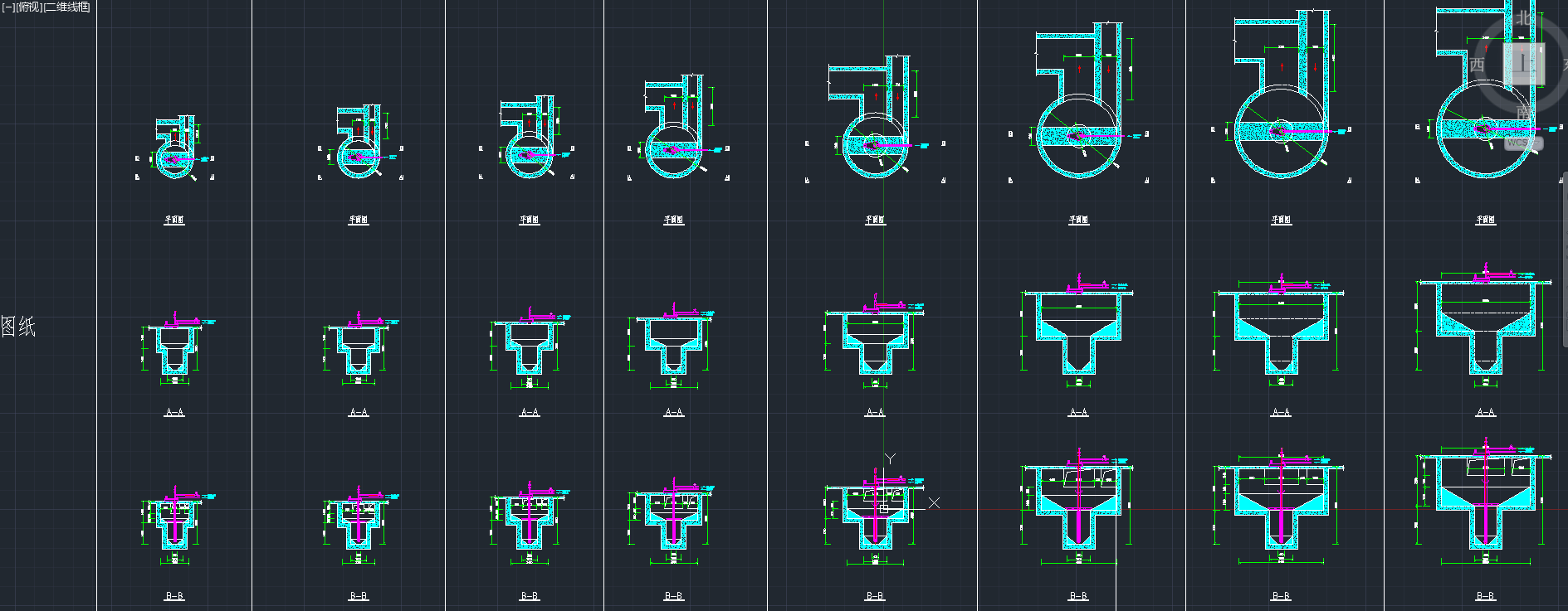 旋流沉砂池系列图-土建