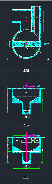 旋流沉砂池系列图-土建