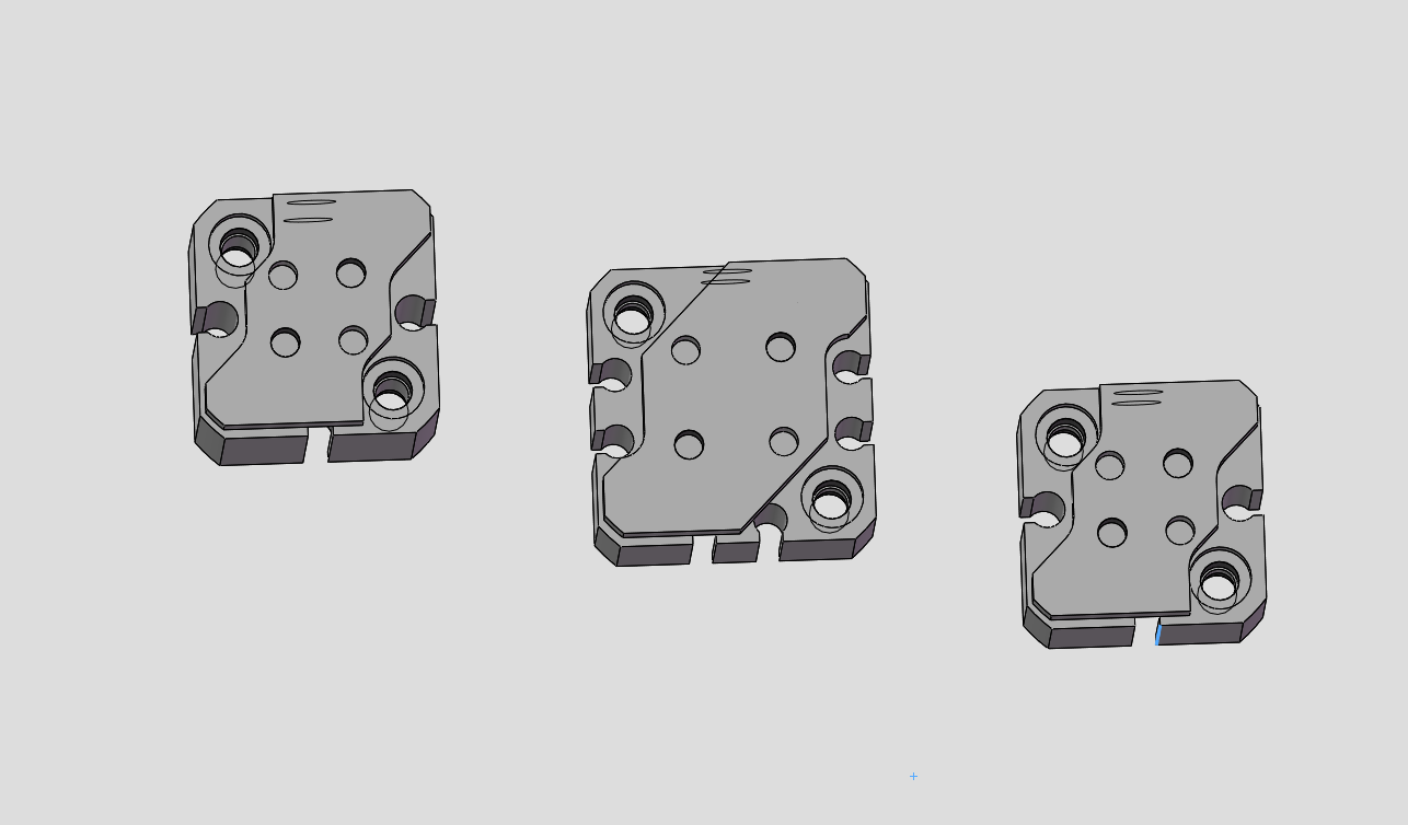 3款CQM(φ12)导杆型薄型气缸模型