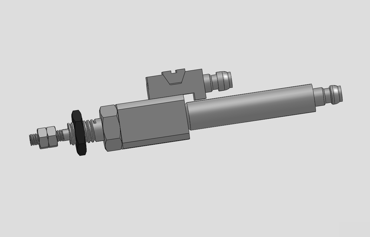 6款CJ1微型气缸系列模型