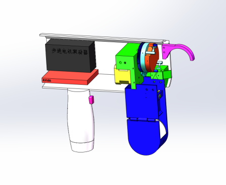 全自动钢筋捆扎机CAD+三维SW