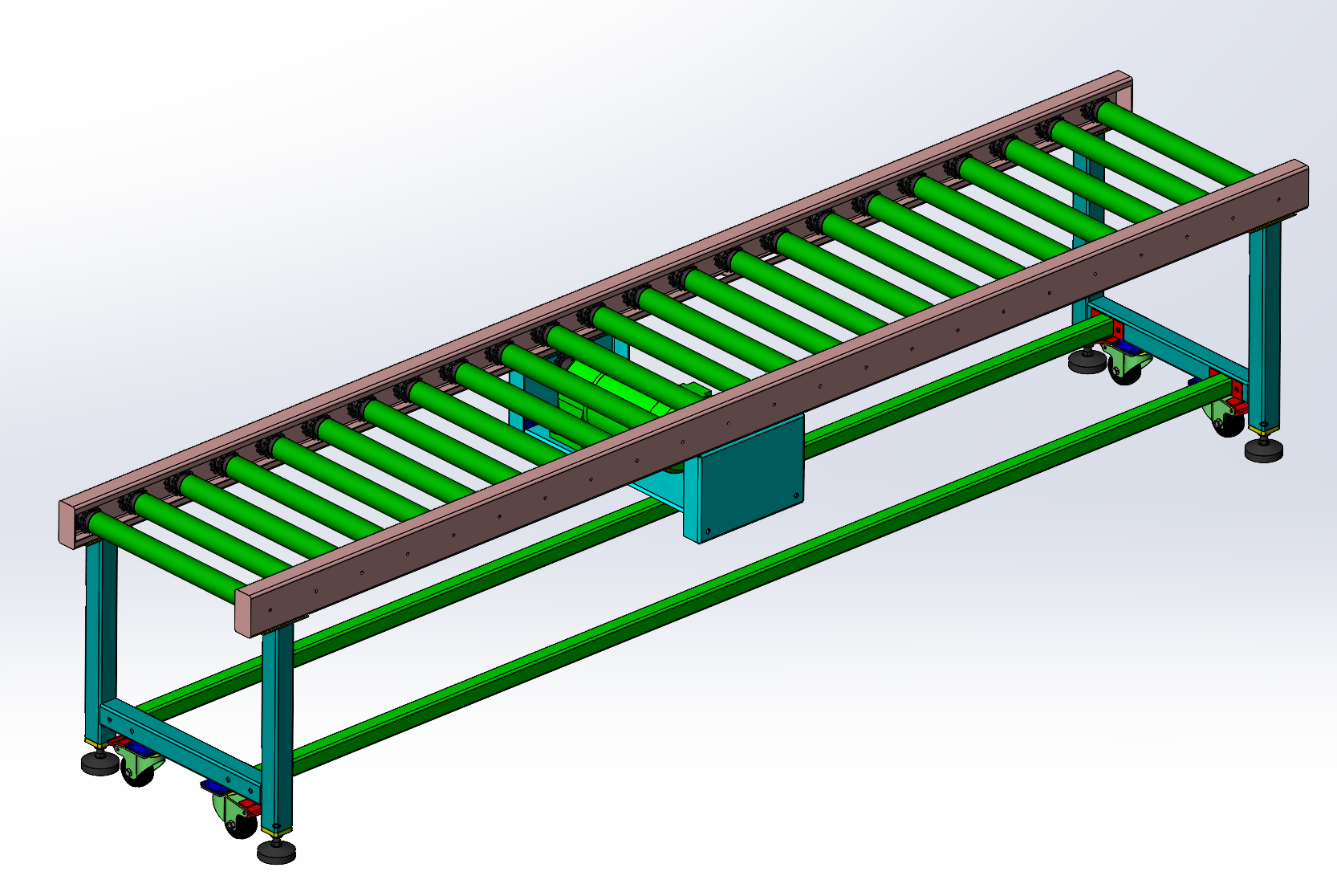 长3000宽600高650辊道线
