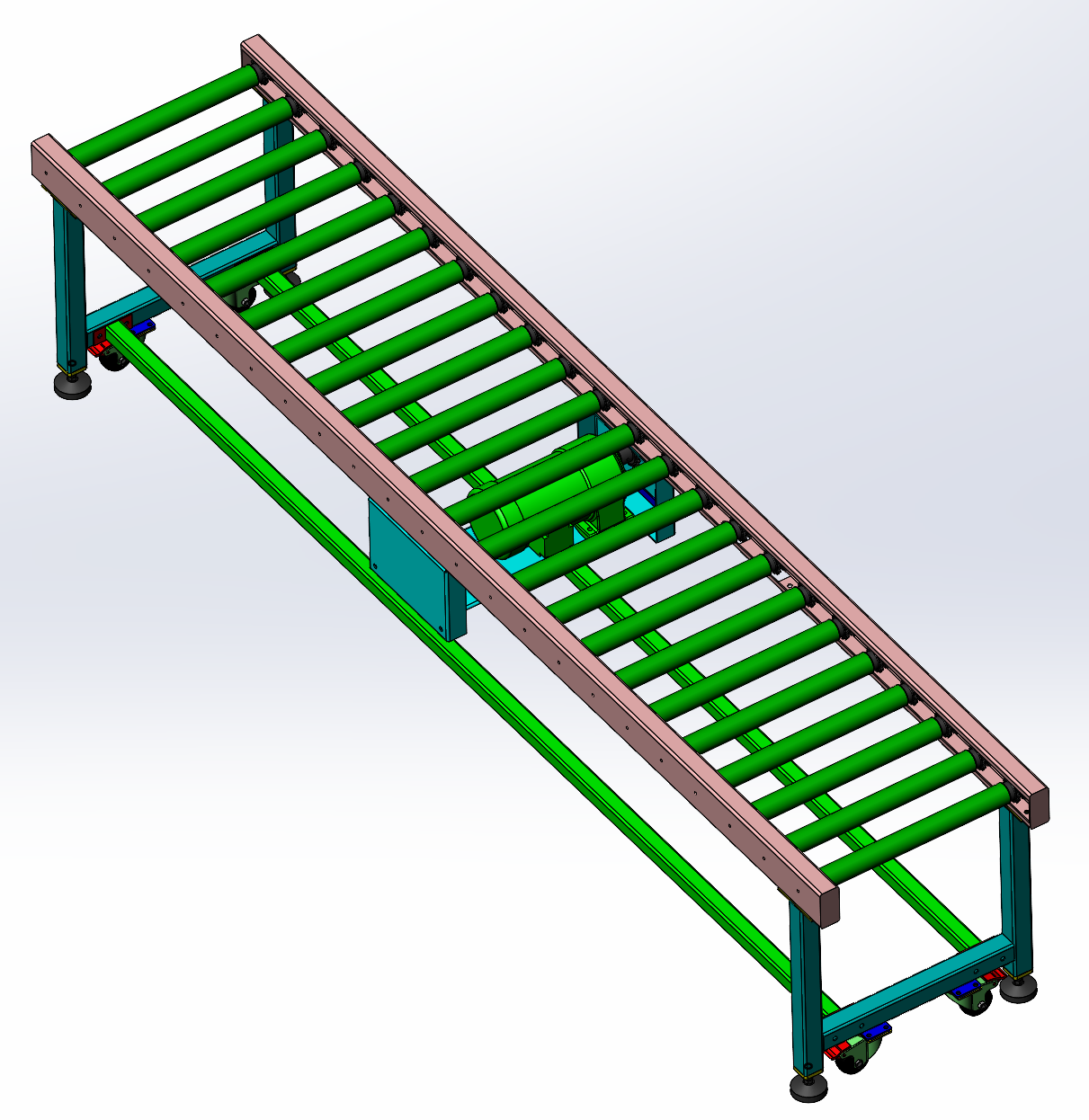 长3000宽600高650辊道线