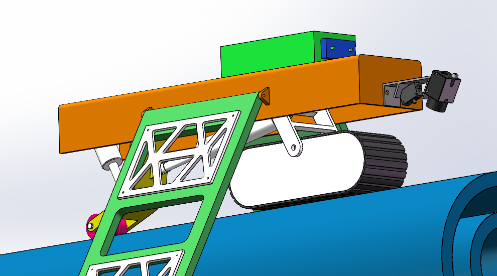 爬杆机器人三维