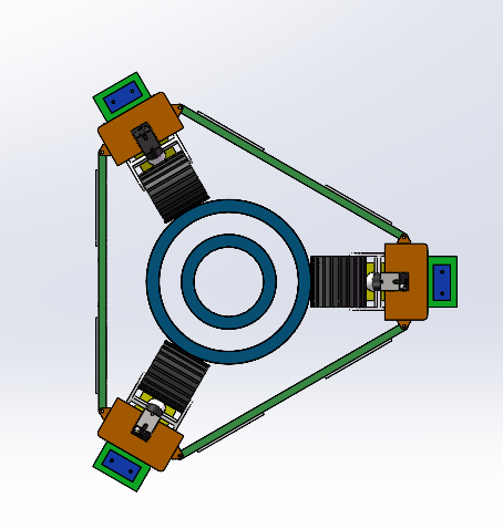 爬杆机器人三维