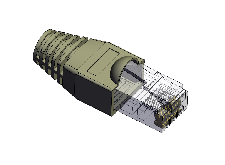 网线接口插口rj45-connector-4 2 SW