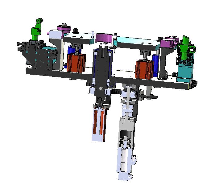360度顶升旋转+托盘顶升自动夹紧装置