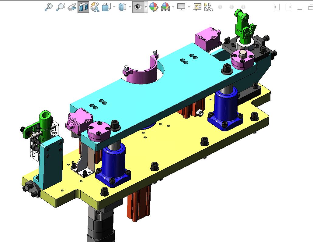 360度顶升旋转+托盘顶升自动夹紧装置