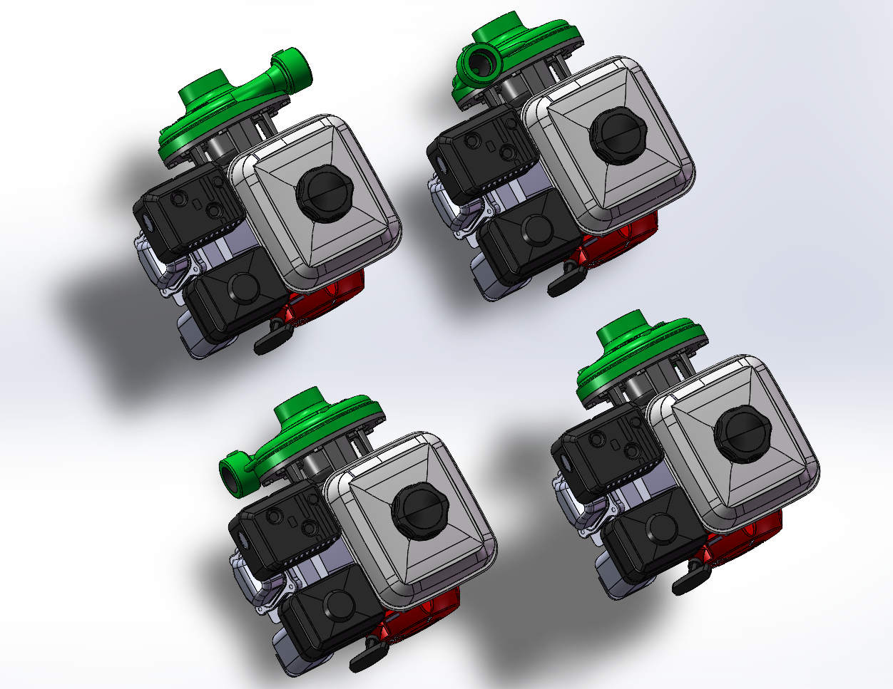 4款GE-650汽油机驱动的离心泵模型