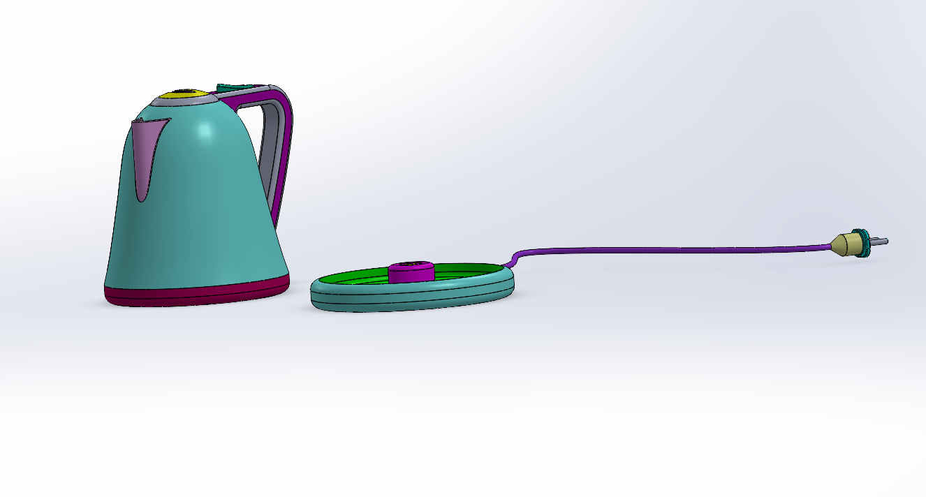一款热水壶模型