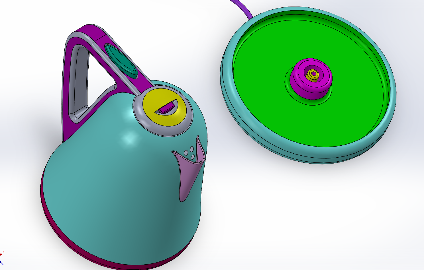 一款热水壶模型