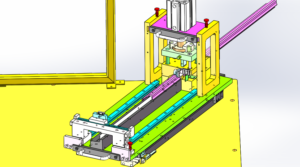 车门导槽唇边切割工装