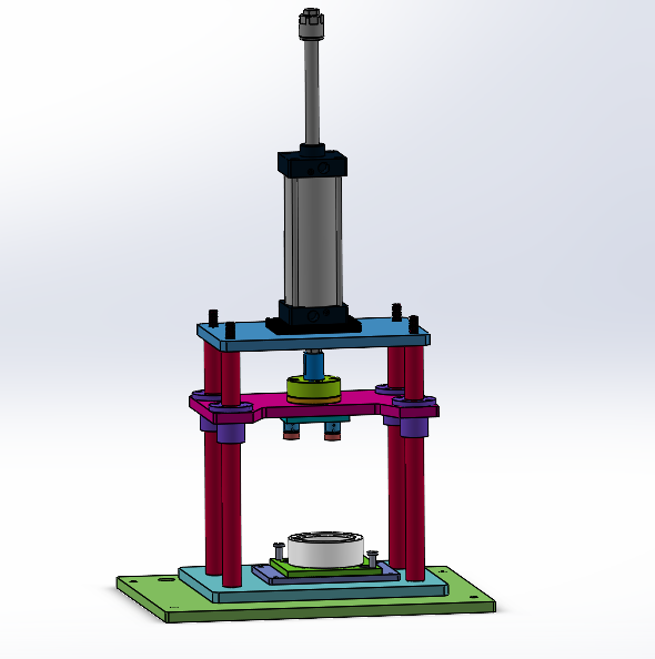 燃油泵法兰支撑杆压装设备