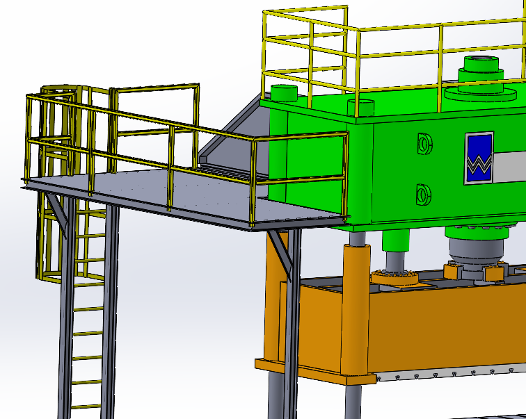 重型板材压力机设计