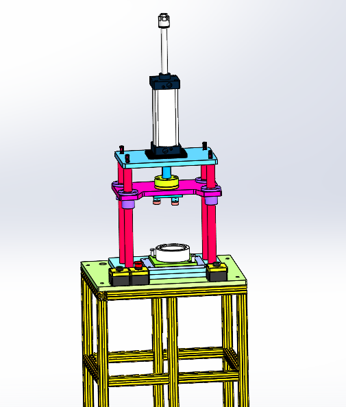 燃油泵法兰支撑杆压装设备