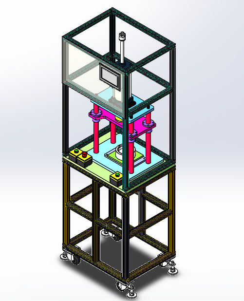 燃油泵法兰支撑杆压装设备
