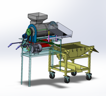 玉米脱粒机（SW+CAD+计算书）