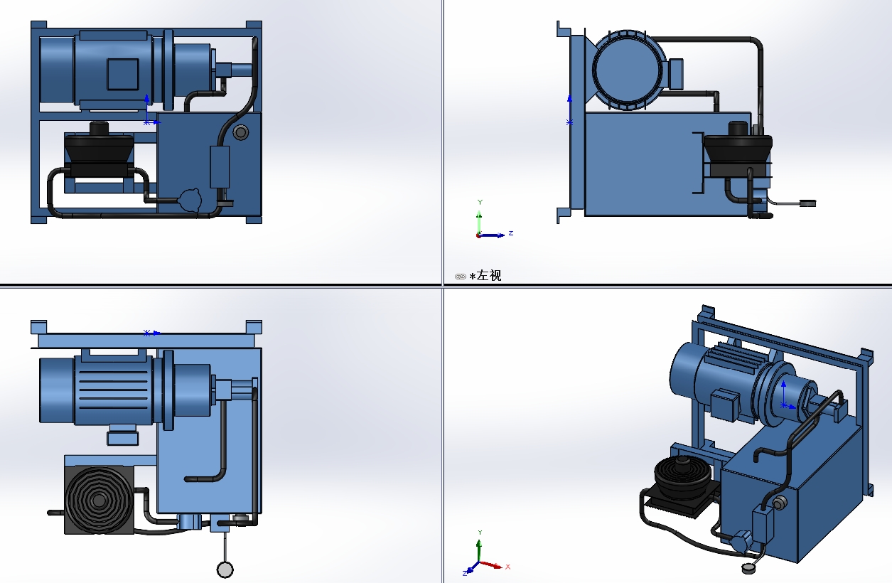 液压动力组15kw cw 200 ltr油箱