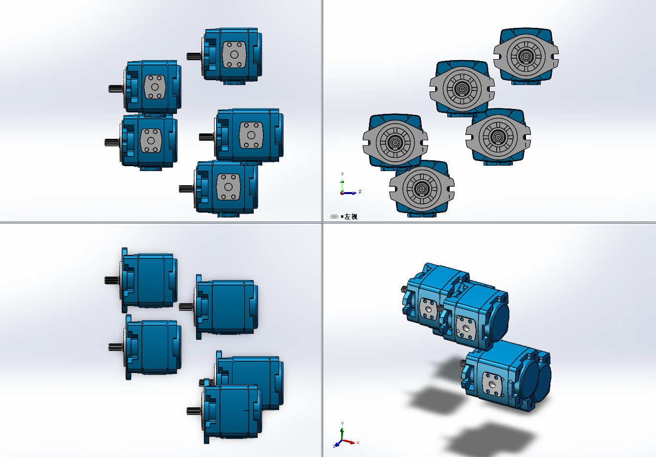 5款HG1-01R-VSC内啮合齿轮泵(S型花键轴)
