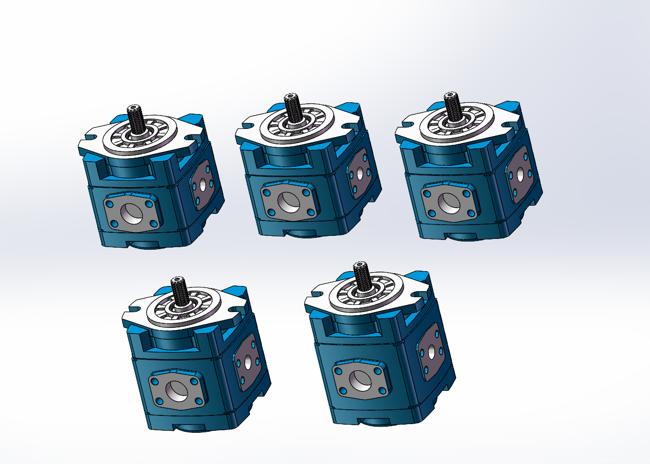 5款HG1-01R-VSC内啮合齿轮泵(S型花键轴)