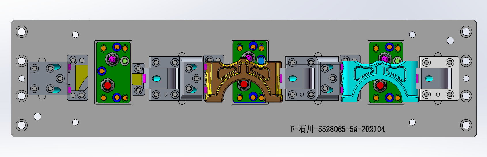三位置轴承盖机加夹具