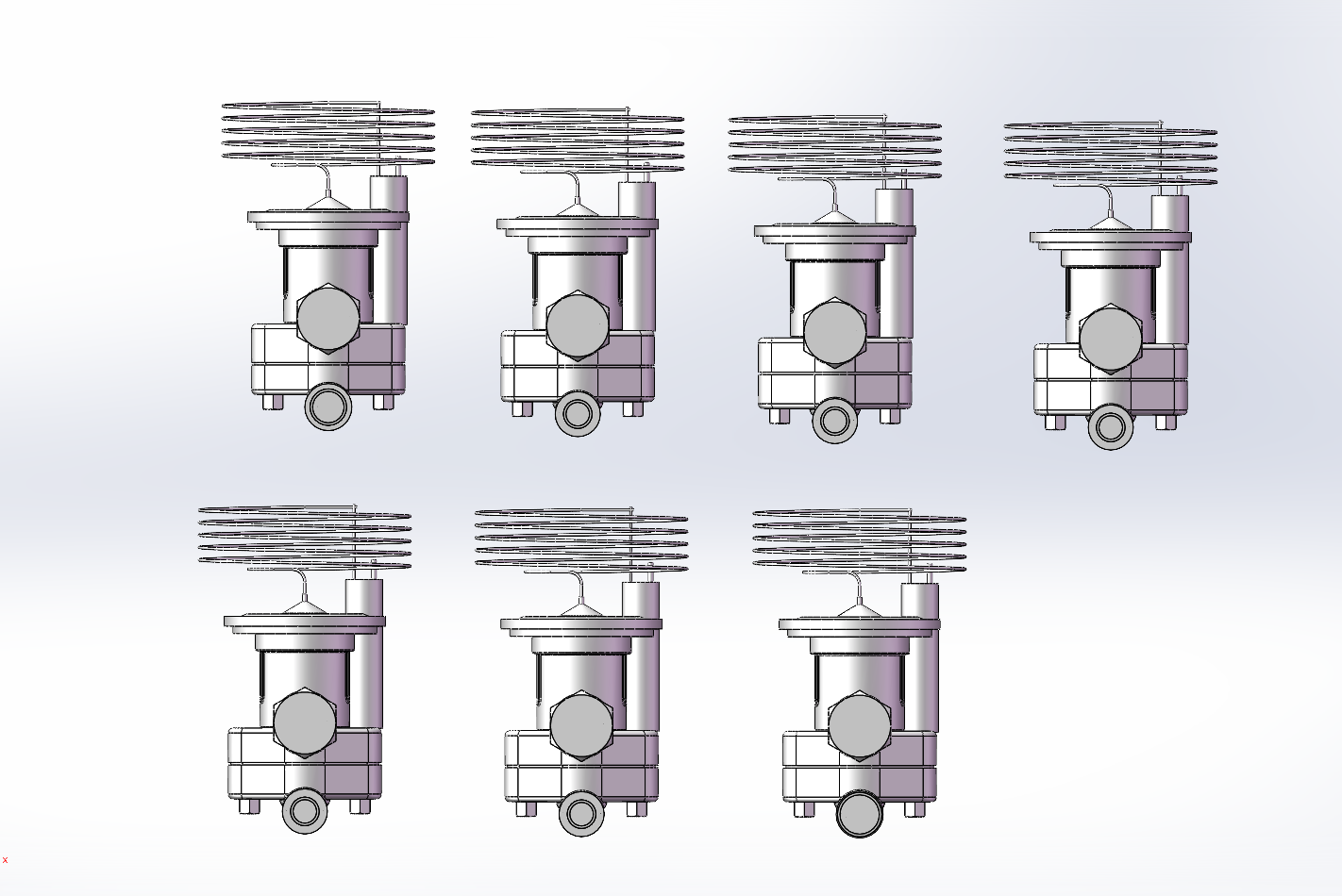 7款TCL (E) 直通结构热力膨胀阀模型