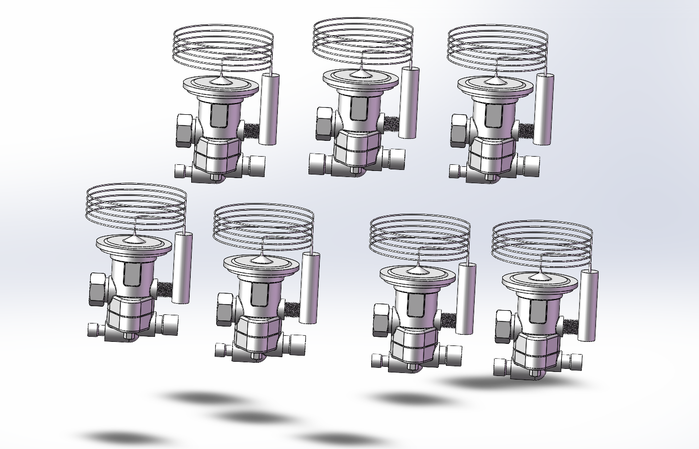 7款TCL (E) 直通结构热力膨胀阀模型