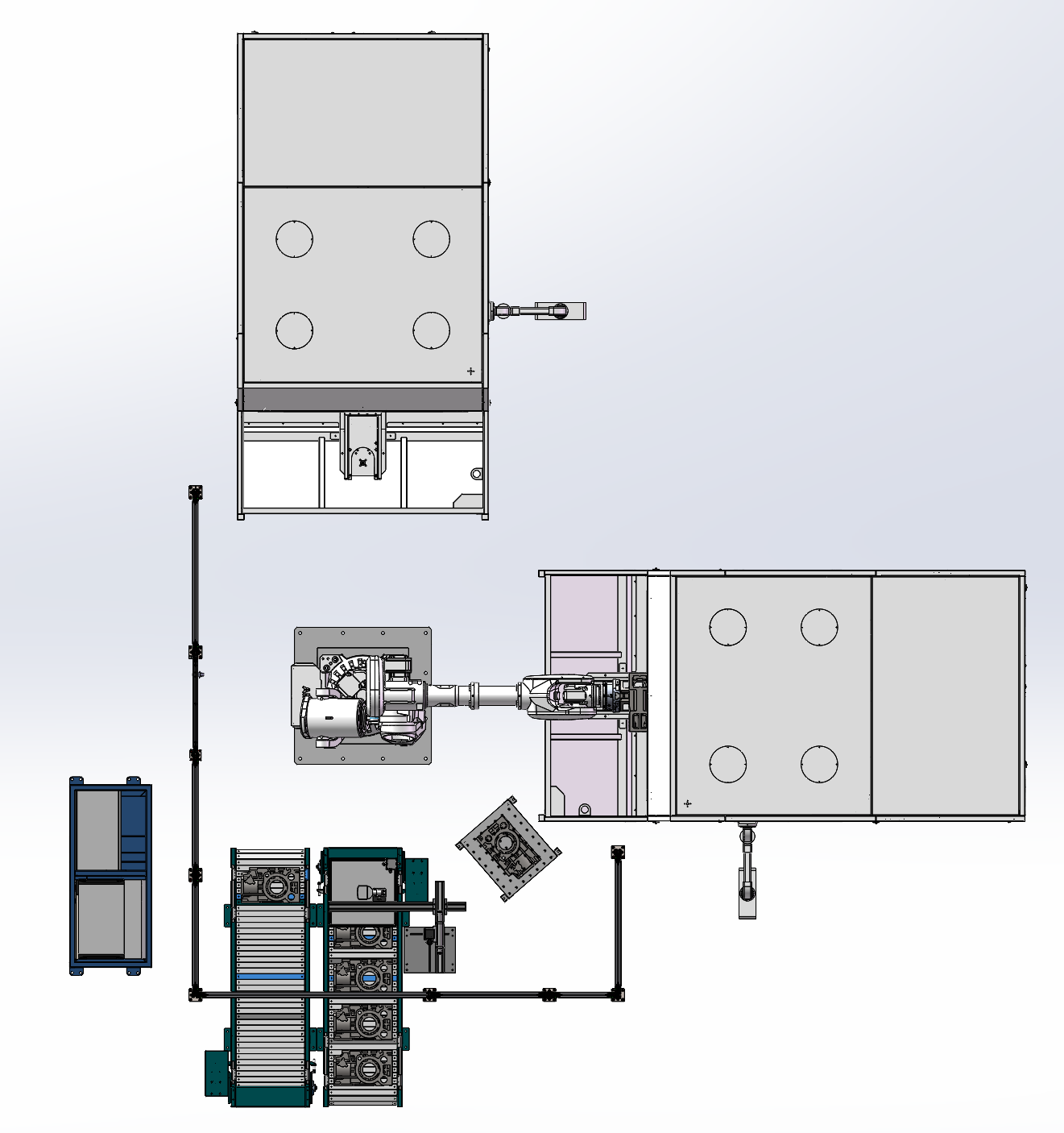 大型铸铁件打磨设备自动化上下料项目