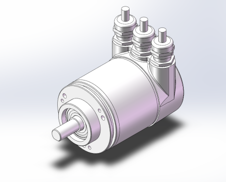 2款PROFIBUS-DP总线上的绝对多圈编码器Ø58 mm，实心轴Ø于10 mm