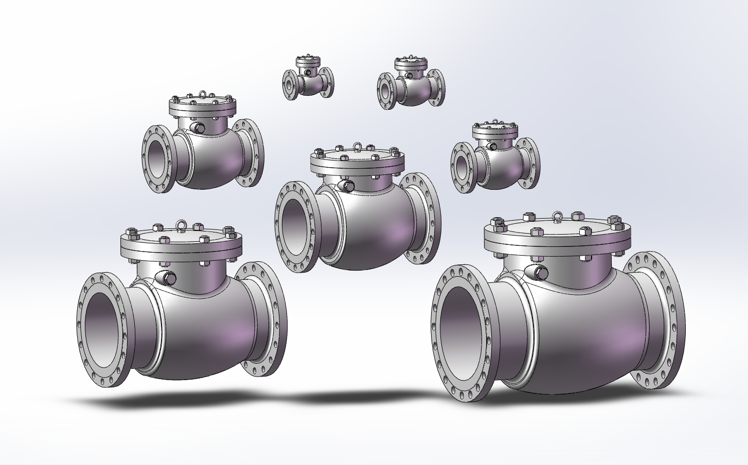 7款2.5 MPa止回阀模型