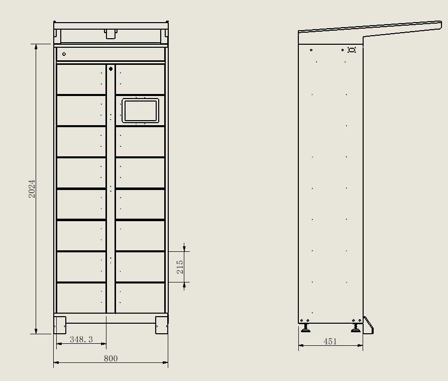 16门 户外存包柜