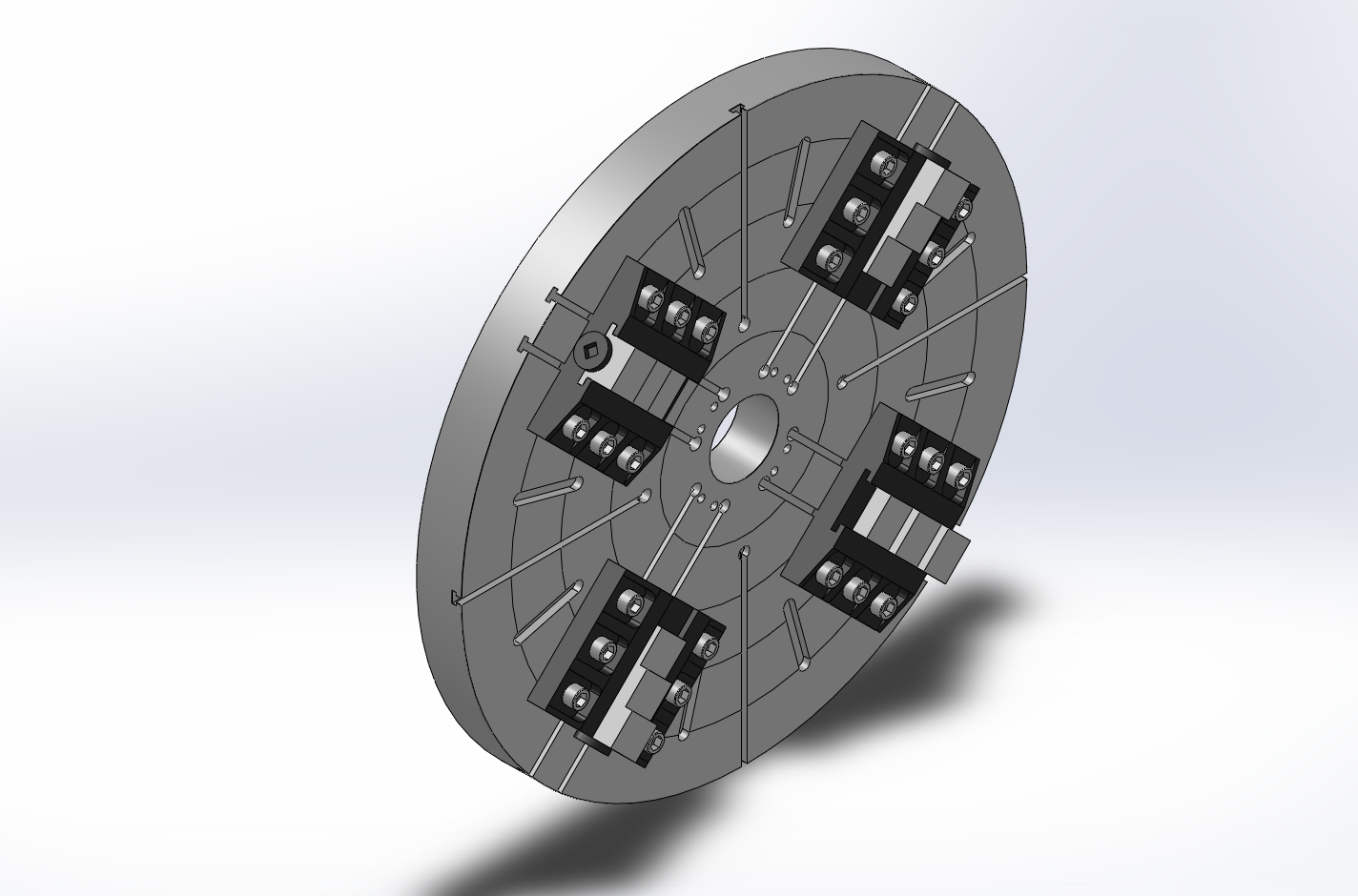 6款K78 重型四爪单动卡盘 卡爪座
