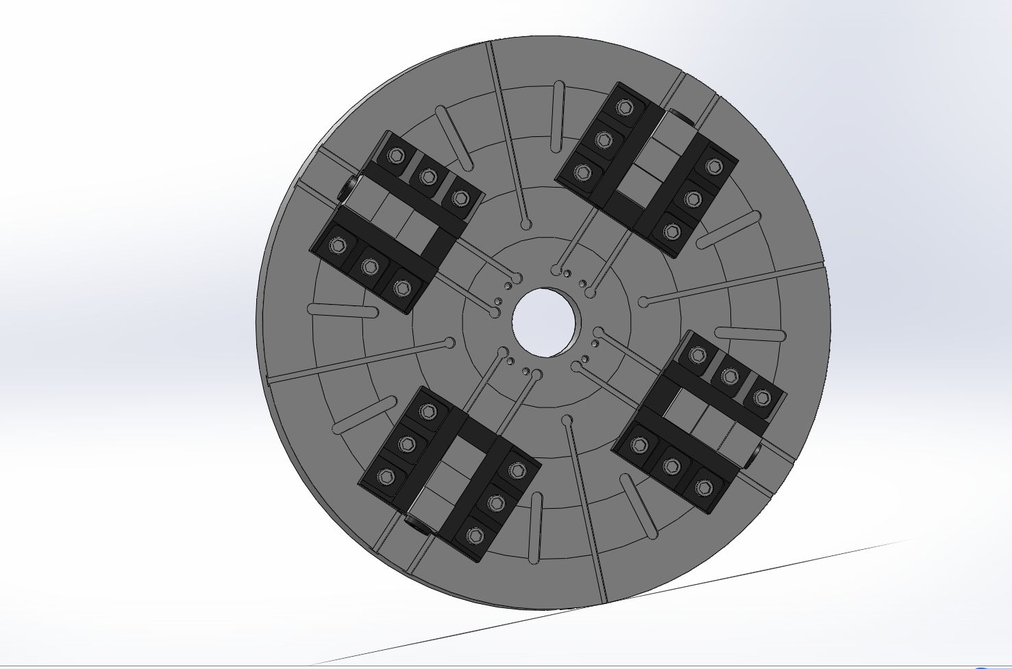 6款K78 重型四爪单动卡盘 卡爪座