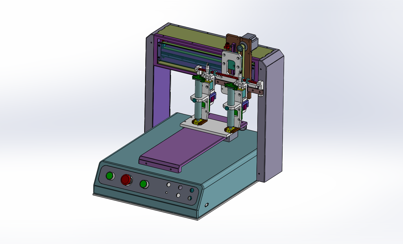 桌面三轴点胶机(双头)
