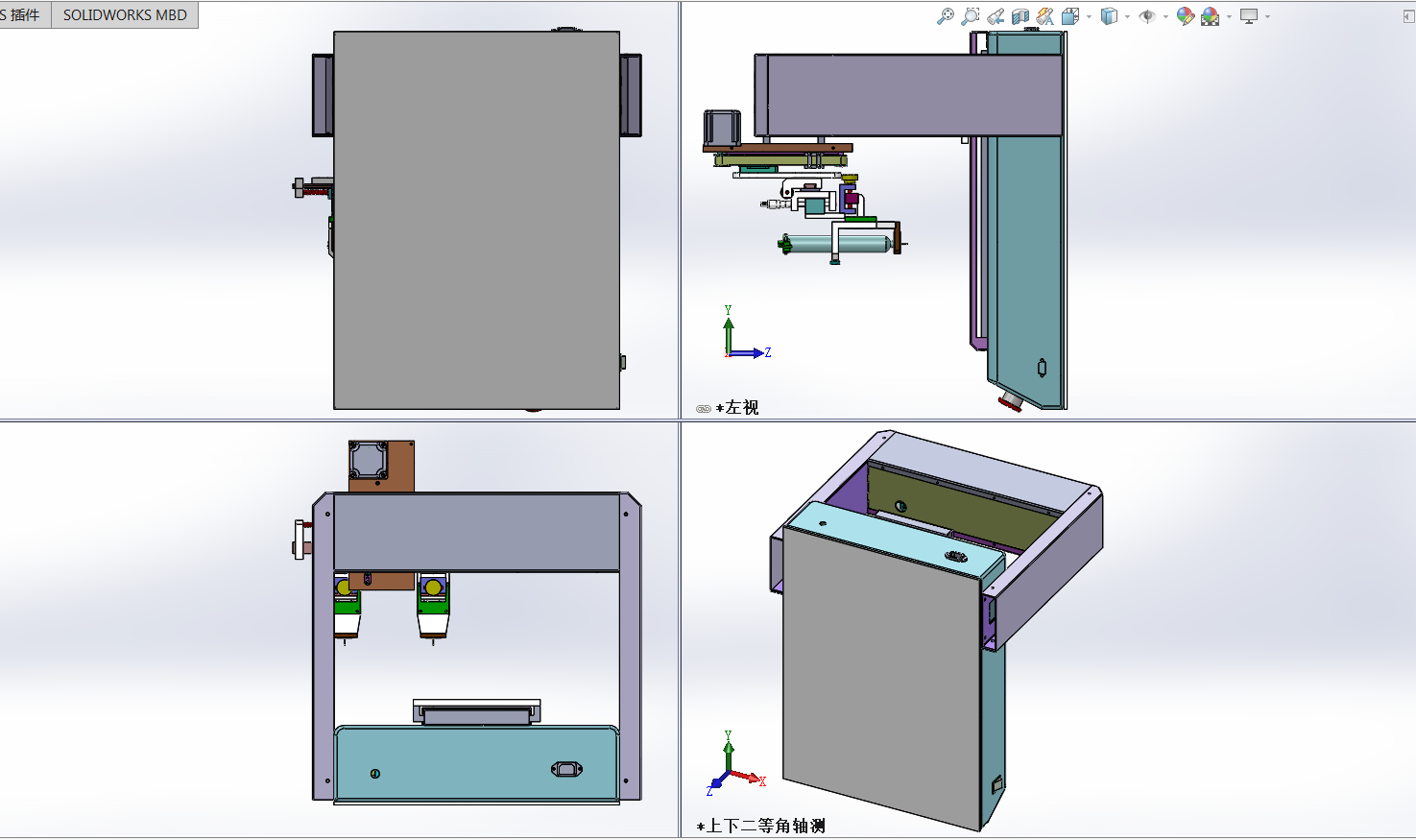 桌面三轴点胶机(双头)