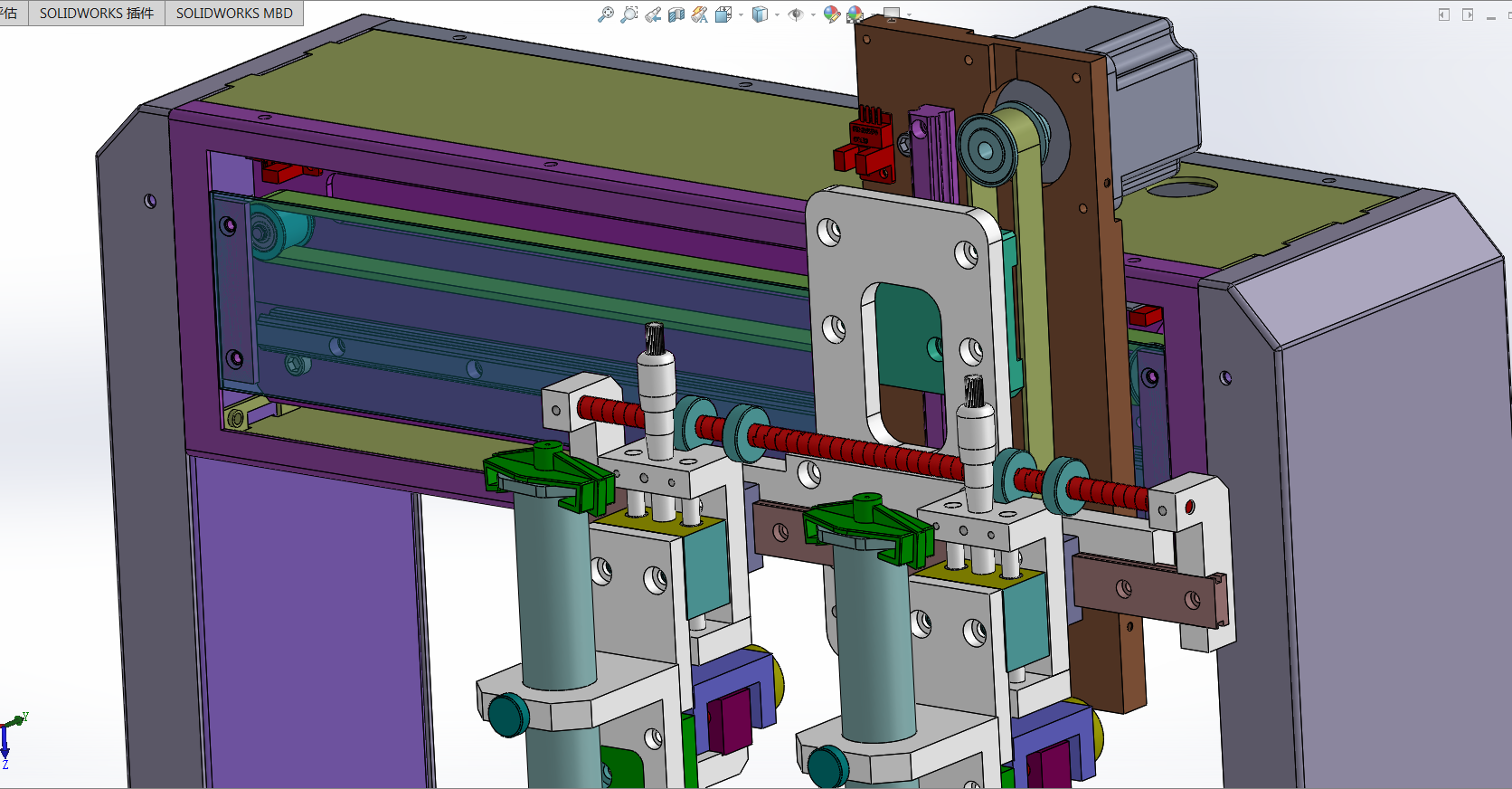 桌面三轴点胶机(双头)