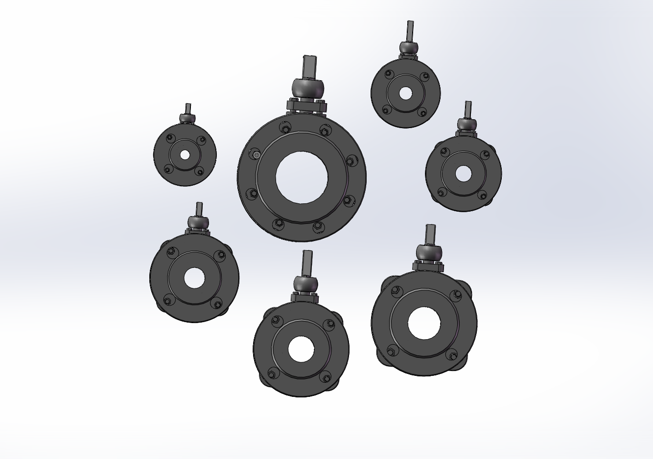 7款Q41F-16P法兰连接球阀