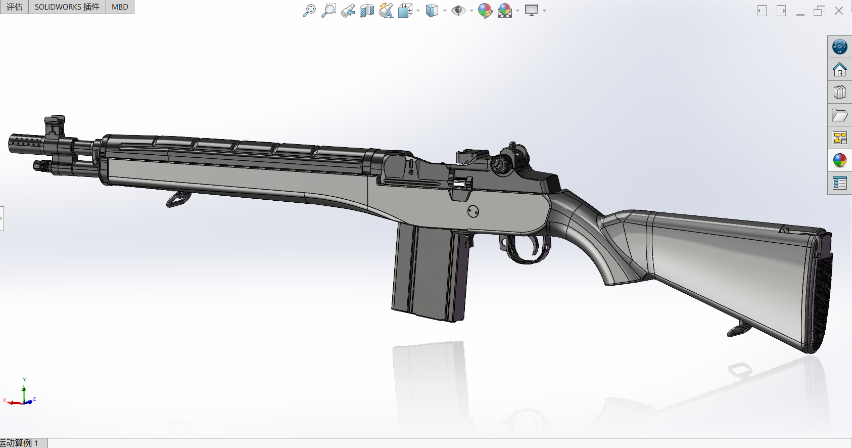 M1a soco M16半自动步枪模型