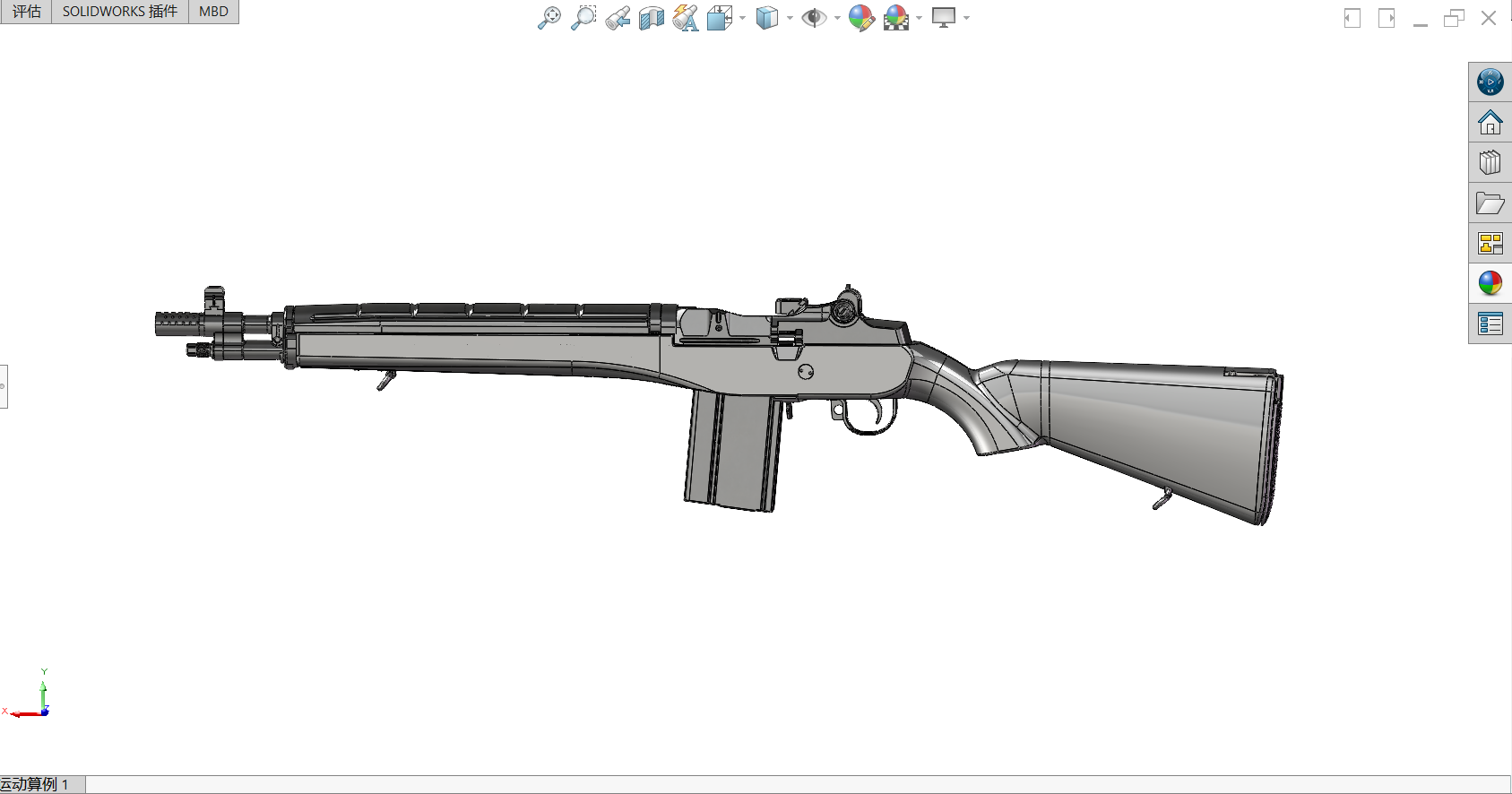M1a soco M16半自动步枪模型