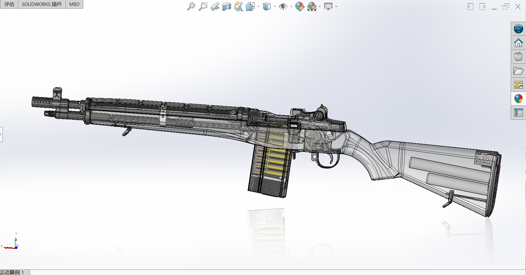 M1a soco M16半自动步枪模型