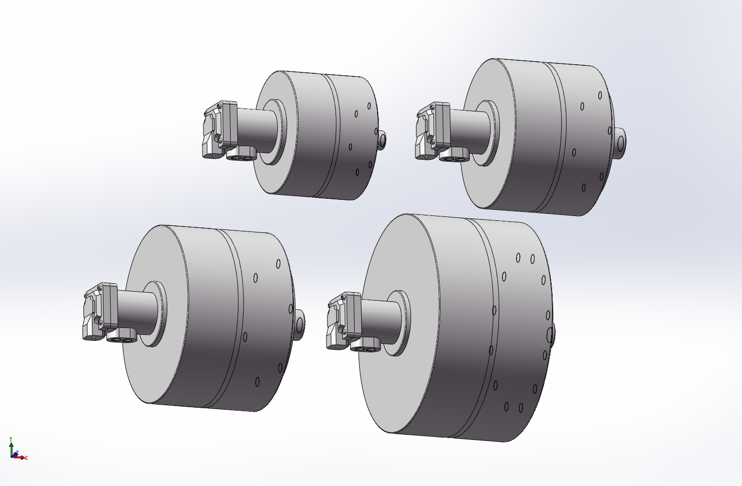 4款RA-B中实双活塞型回转气缸