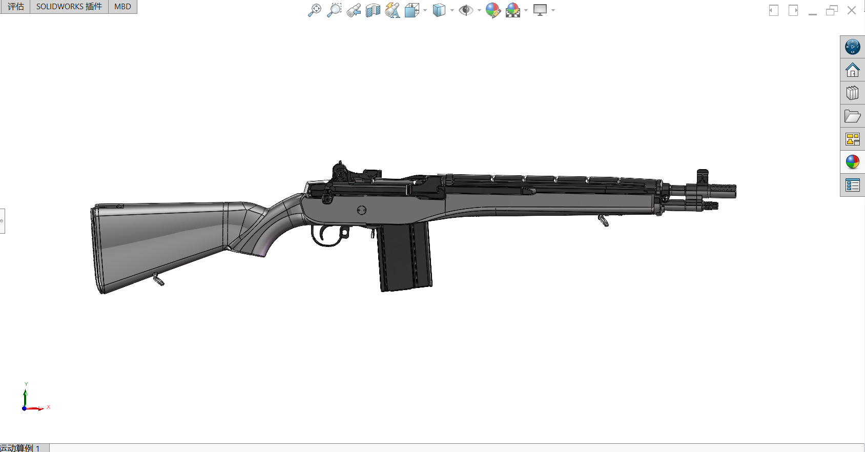 M1a soco M16半自动步枪模型