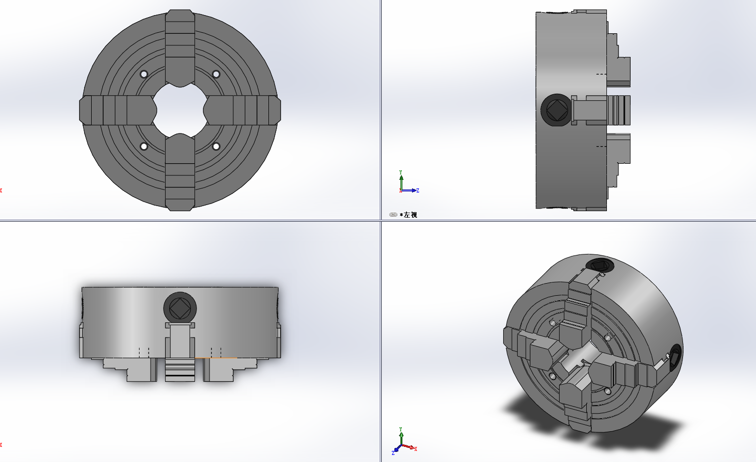 6款DJ-15008 K72-四爪单动卡盘
