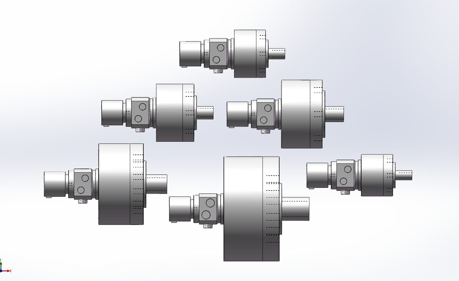 6款BM型中实带编码器型回转油压缸
