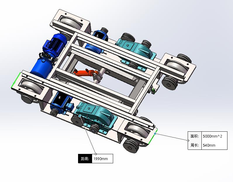 油压剪叉式升降-双边驱动轨道移动车