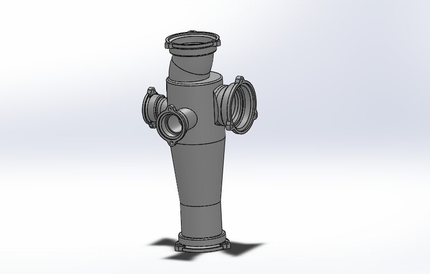 B型接口GB型加强型旋流器直角五通