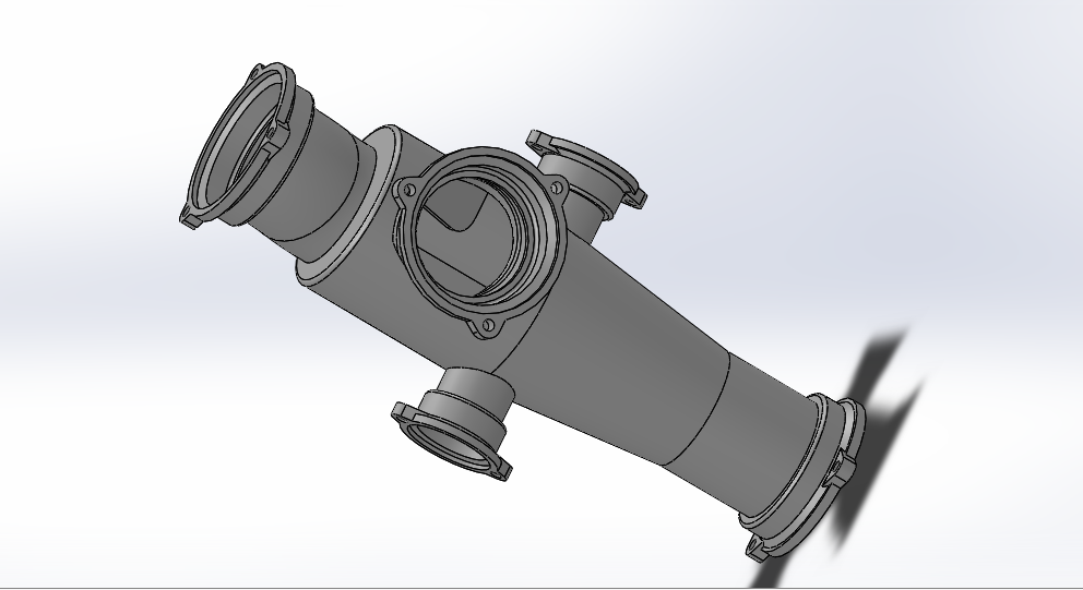 B型接口GB型加强型旋流器直角五通(同层排水专用)