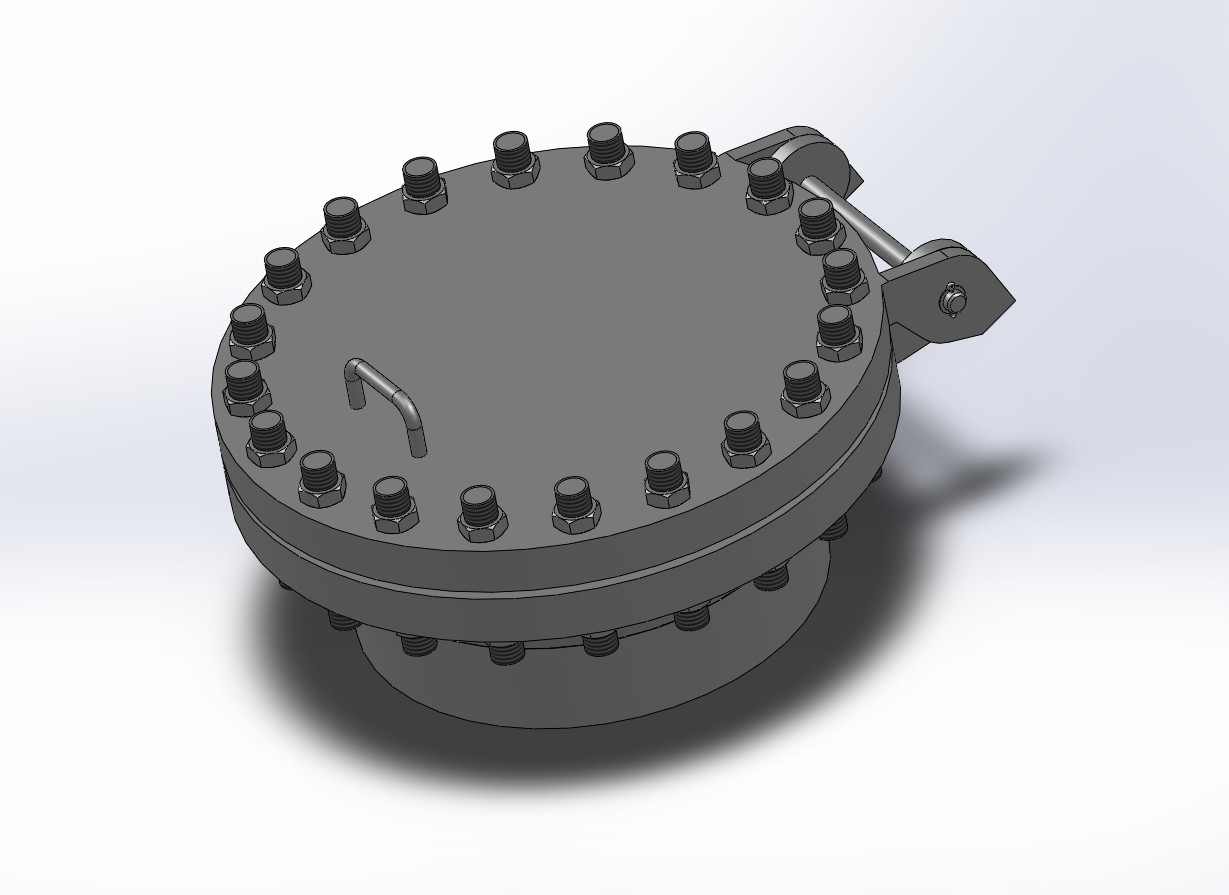 4款回转盖带颈对焊法兰人孔