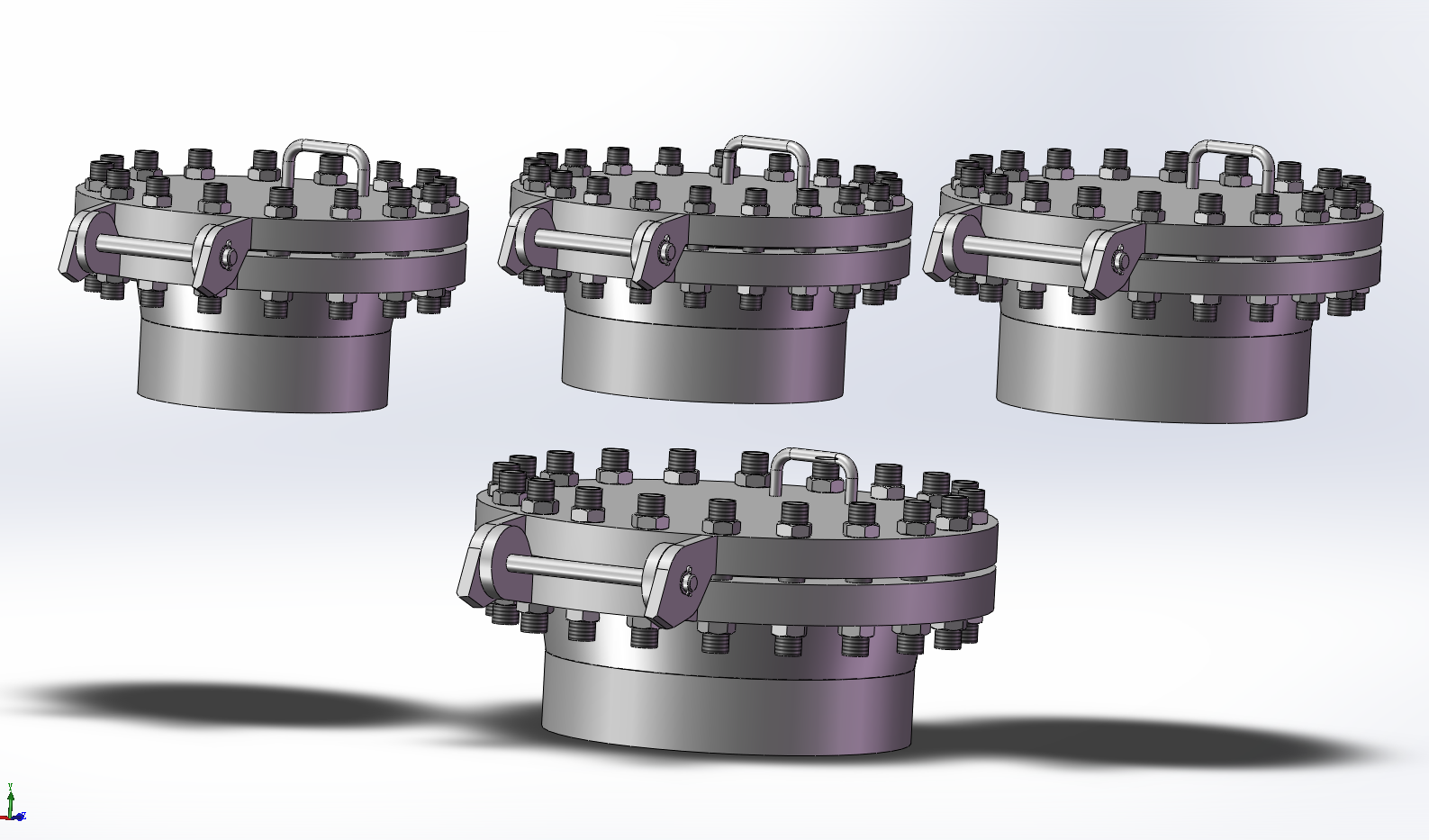 4款回转盖带颈对焊法兰人孔
