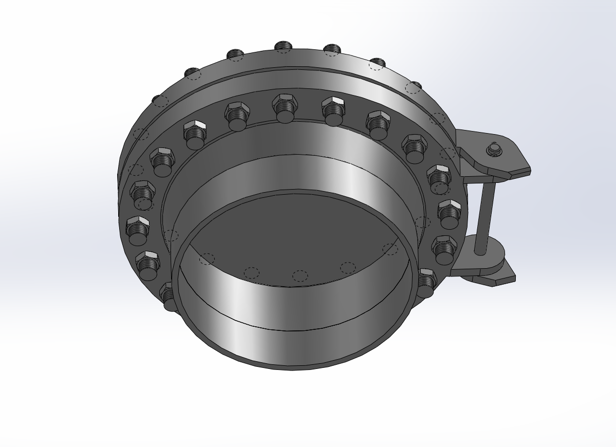 4款回转盖带颈对焊法兰人孔
